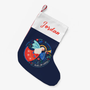 Weltfrieden Angel Design Kleiner Weihnachtsstrumpf