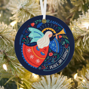 Weltfrieden Angel Design Ornament Aus Metall