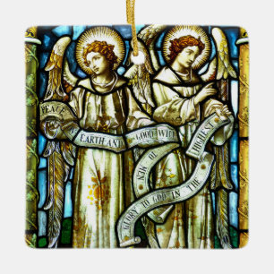 Weltfrieden Angels Weihnachtsdekoration Keramikornament