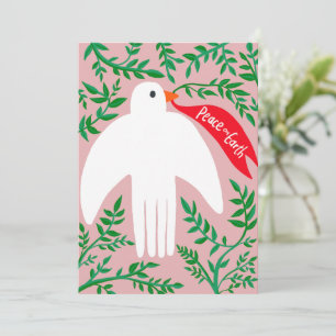 Weltfrieden Bird Dog Weihnachtsfeiertag Karte
