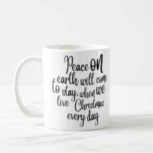 Weltfrieden bleibe, wenn wir Chri leben Kaffeetasse