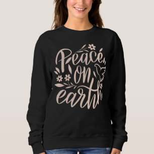 Weltfrieden Blumendesign Sweatshirt