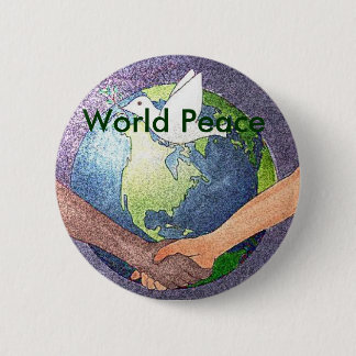 Weltfrieden Button