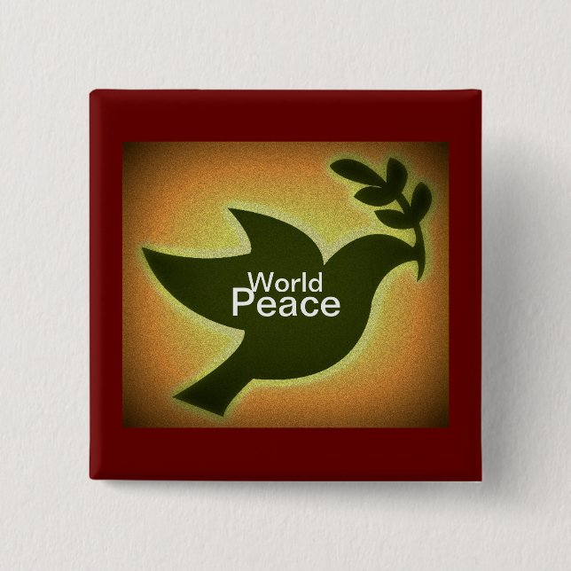 Weltfrieden Button (Vorderseite)
