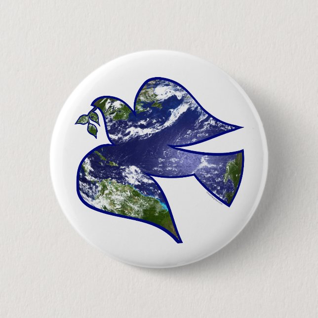 Weltfrieden Button (Vorderseite)