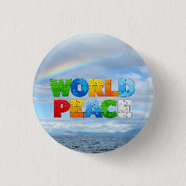 Weltfrieden Button