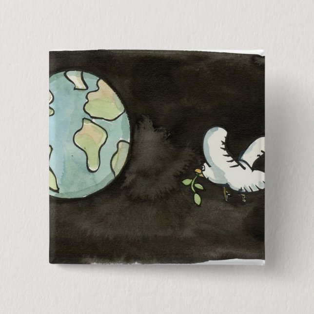 Weltfrieden Button (Vorderseite)