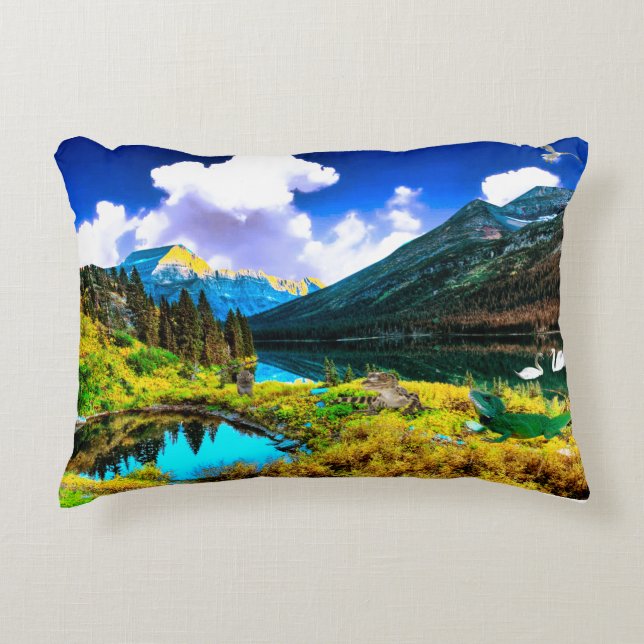 Weltfrieden Dekokissen (Vorderseite)