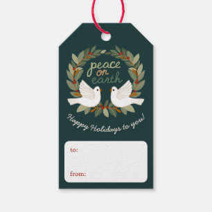 Weltfrieden Docks Weihnachtsfeiertage CUSTOM Geschenkanhänger
