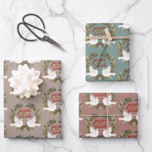 Weltfrieden Docks Weihnachtsfeiertage CUSTOM Geschenkpapier Set