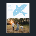 Weltfrieden Dove Christmas Design Feiertagspostkarte<br><div class="desc">Weltfrieden Dove Christmas Design</div>