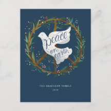 Weltfrieden Dove Peace Sign Wreath Non-Foto