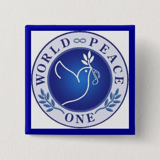 Weltfrieden eins button (Vorderseite)