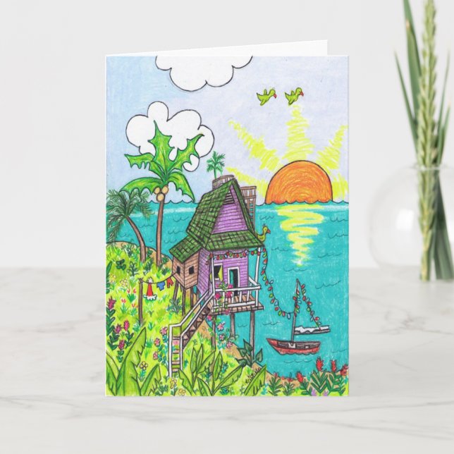 Weltfrieden Feiertagskarte (Vorderseite)