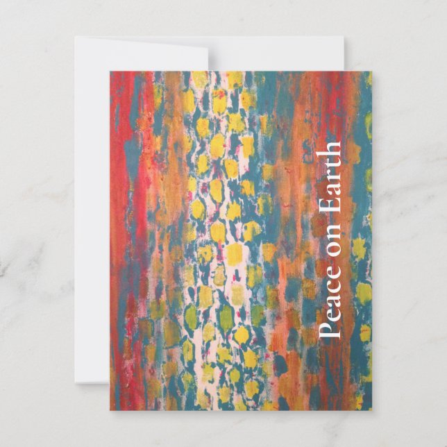 Weltfrieden Feiertagskarte (Vorderseite)