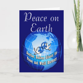 Weltfrieden Feiertagskarte
