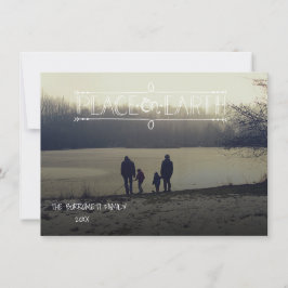 Weltfrieden Foto Weihnachtskarte Feiertagskarte