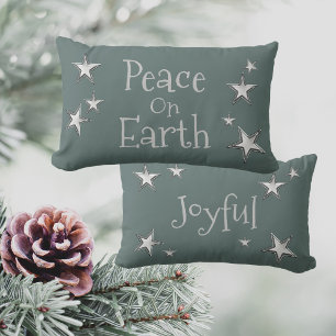Weltfrieden, frohe Weihnachten Lendenkissen