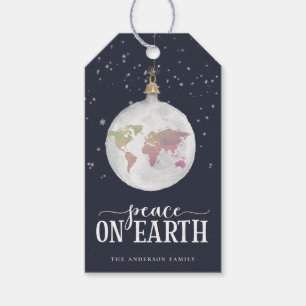 Weltfrieden Globe Ornament Blue Holiday Geschenkanhänger