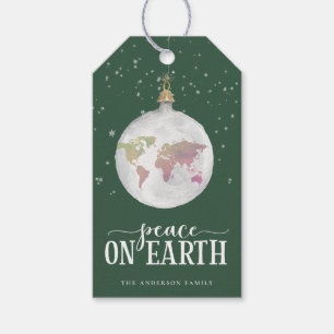 Weltfrieden Globe Ornament Grüner Urlaub Geschenkanhänger