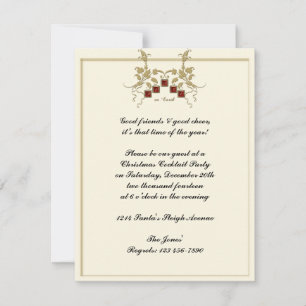 Weltfrieden Gold Floral Tiles Einladung