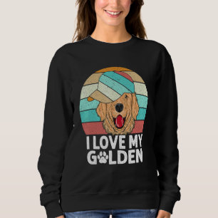 Weltfrieden Golden Retriever I Liebe My Golden R Sweatshirt
