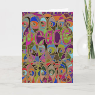 Weltfrieden. Goodwill endlich Feiertagskarte