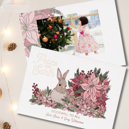 Weltfrieden Goodwill zu Weihnachten im Foto Folien Feiertagskarte