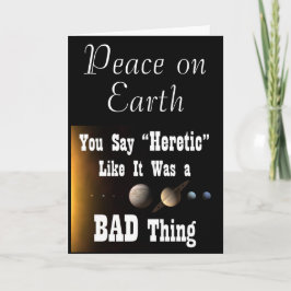 Weltfrieden Heretic Card Feiertagskarte