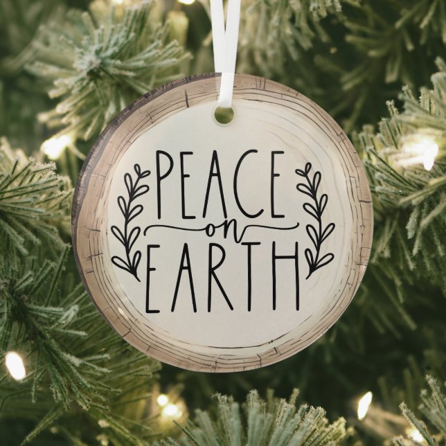 Weltfrieden Holiday Ornament Aus Glas (InSitu)