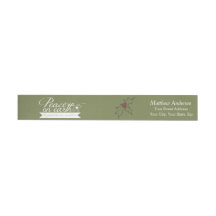 Weltfrieden Holiday Wraparound Adressetikett