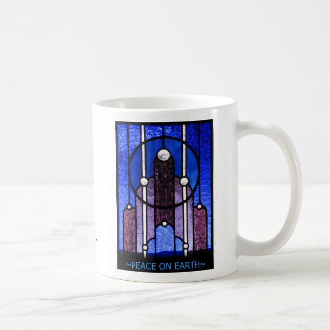 Weltfrieden - Kaffee-Tasse Kaffeetasse (Rechts)