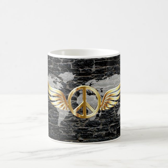 Weltfrieden Kaffeetasse (Mittel)