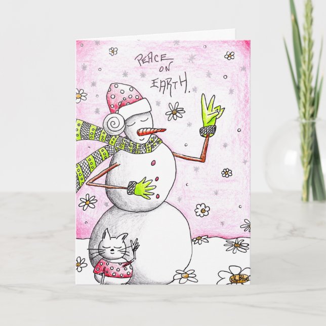 Weltfrieden - Karte für eine Ursache (Vorderseite)