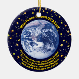 Weltfrieden Keramik Ornament