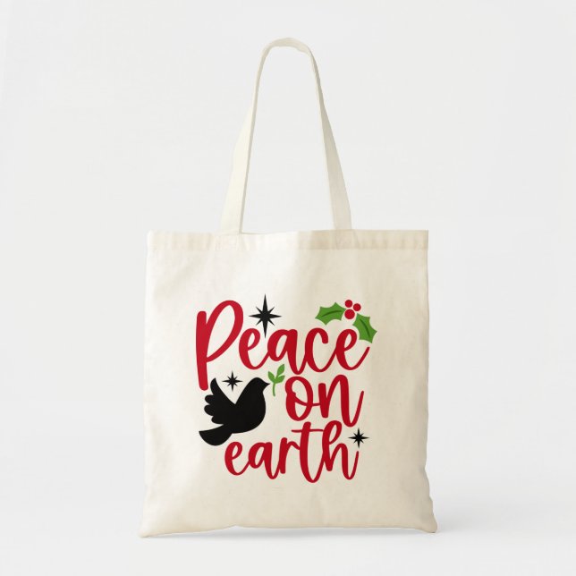 Weltfrieden Keramik Tragetasche (Vorne)