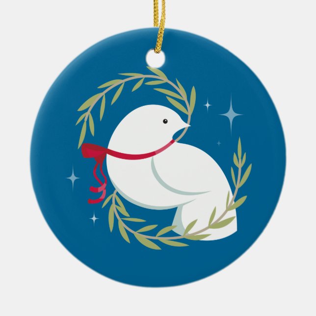 Weltfrieden Keramikornament (Vorne)