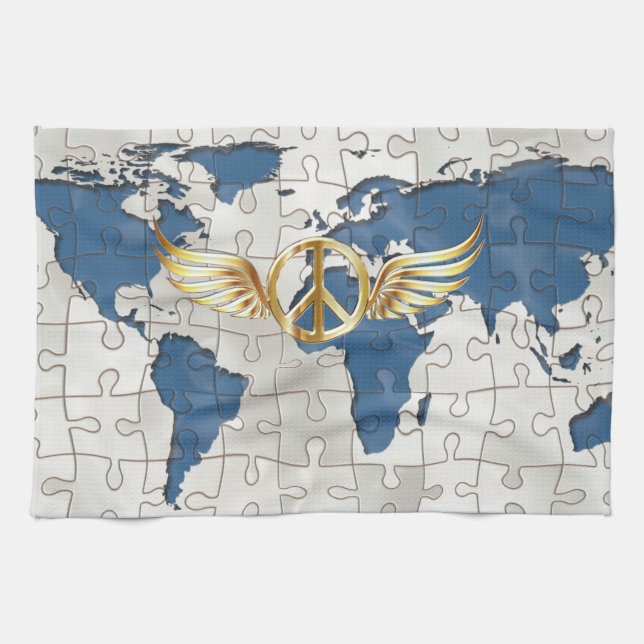 Weltfrieden Küchentuch (Horizontal)