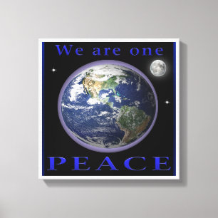 Weltfrieden Leinwanddruck