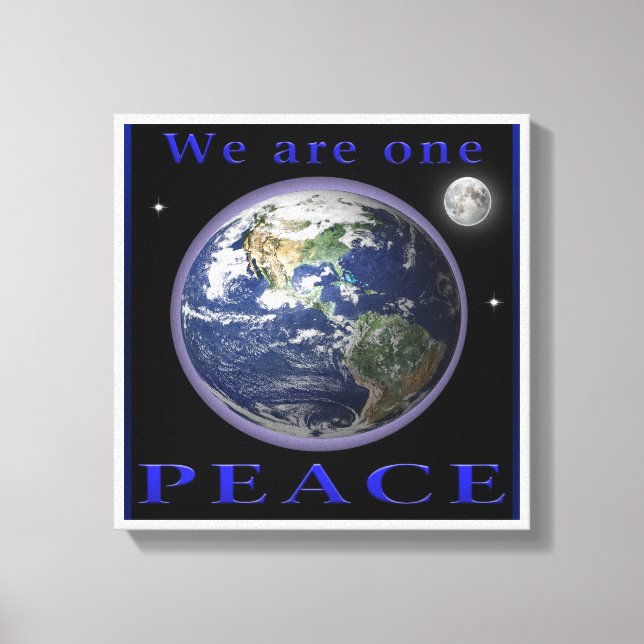 Weltfrieden Leinwanddruck (Vorderseite)