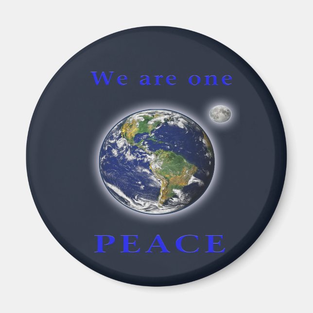 Weltfrieden Magnet (Vorne)