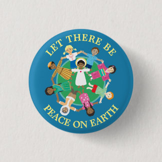 Weltfrieden Magnet Button