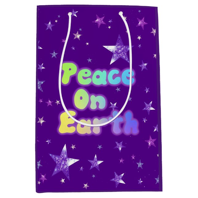Weltfrieden Mittlere Geschenktüte (Vorderseite)
