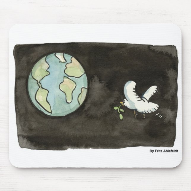 Weltfrieden Mousepad (Vorne)