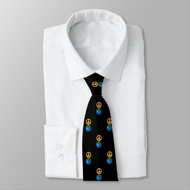Weltfrieden Neck Tie Krawatte (Gebunden)