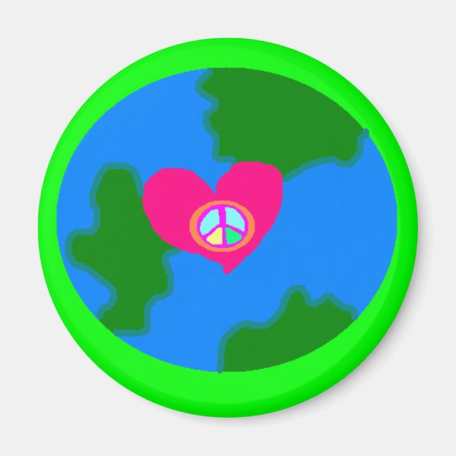 Weltfrieden - Pistachio Magnet (Vorne)