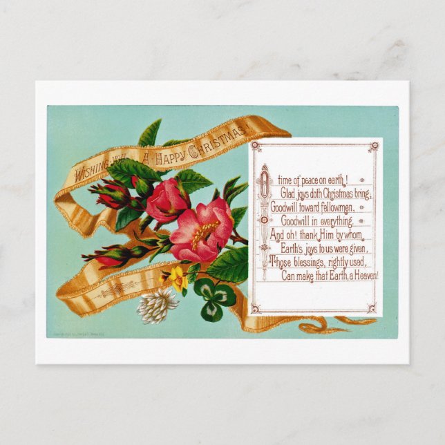 Weltfrieden Postkarte (Vorderseite)