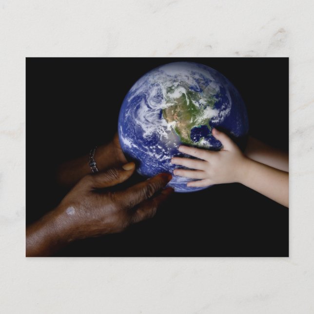 Weltfrieden Postkarte (Vorderseite)