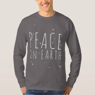 Weltfrieden Quote Schneeflocken Urlaub T-Shirt