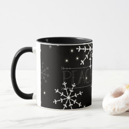 Weltfrieden-Schneeflocke-Tasse Tasse